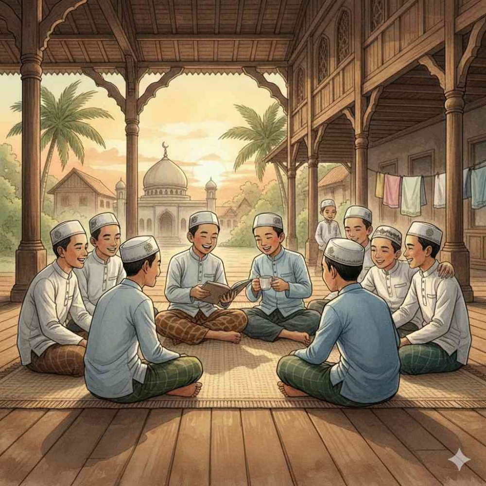 Contoh Background Rihlah Di Pesantren, Kita Belajar Saling Menguatkan Halaman 1 - Kompasiana.com