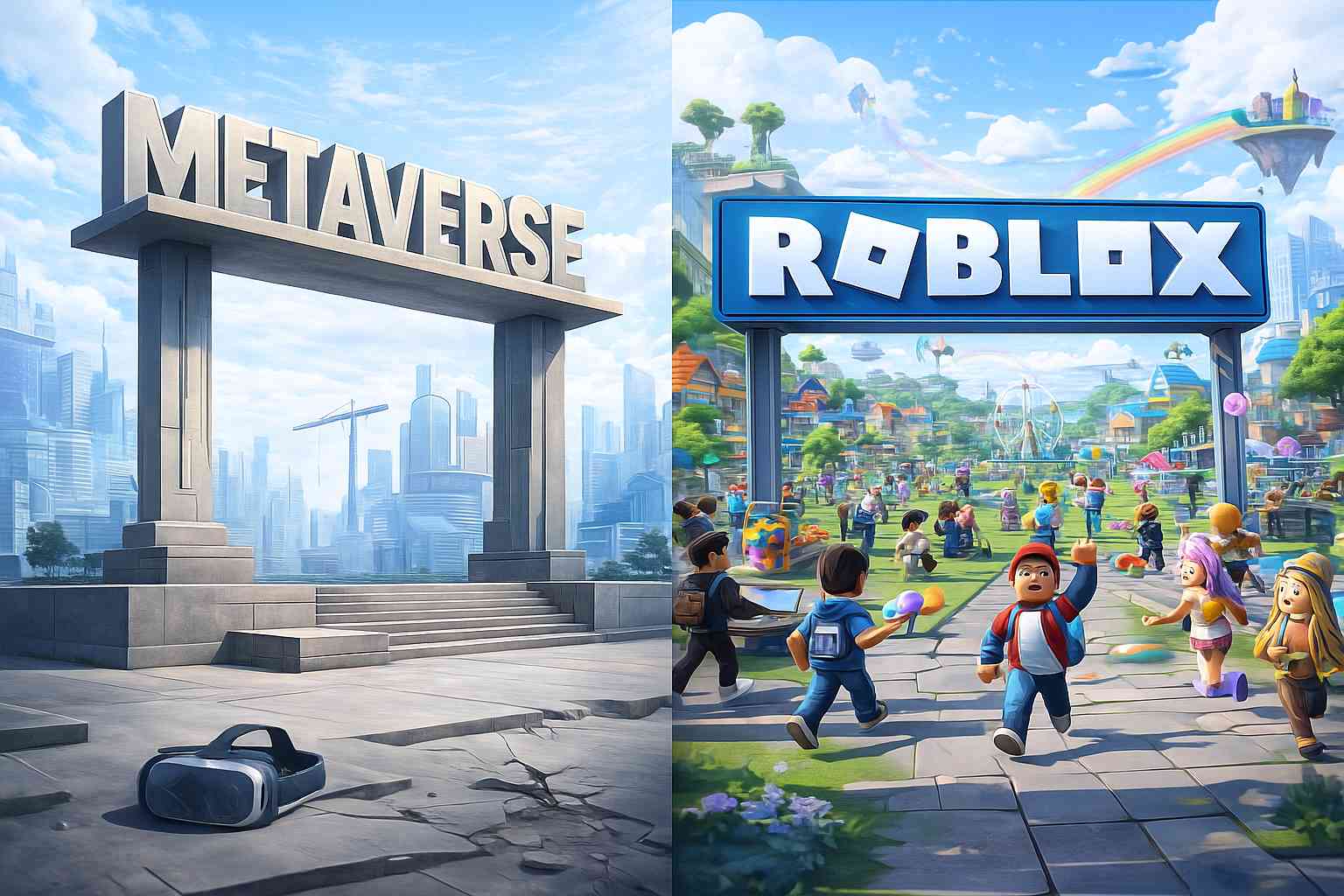 Metaverse Ambruk Roblox Berjaya Dua Nasib Yang Bertolak Belakang Metavers Vs Roblox 