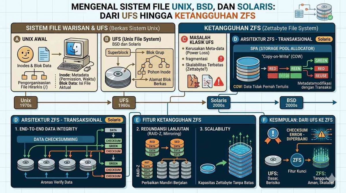 Mengenal Sistem File Unic, BSD, dan Solaris: Dari UFS hingga ...