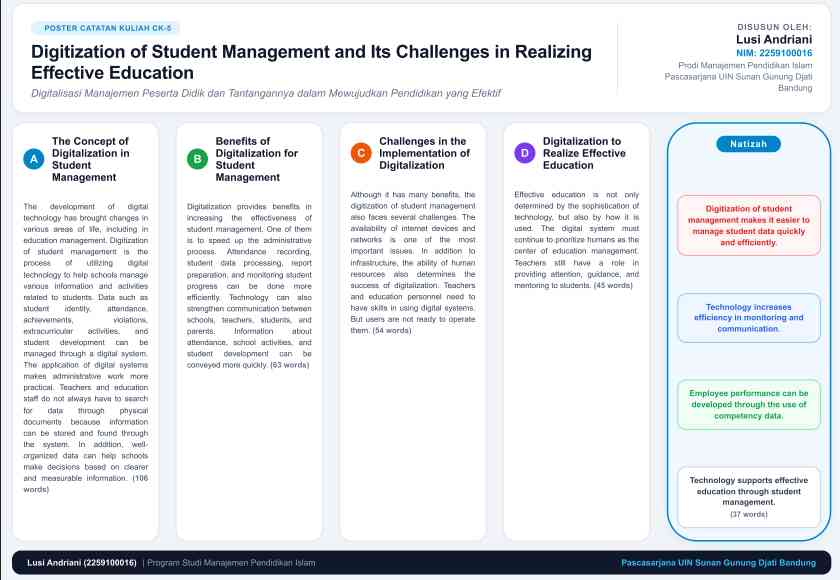Digitalization Paper Digitization of Student Management and Its Challenges in Realizing ...