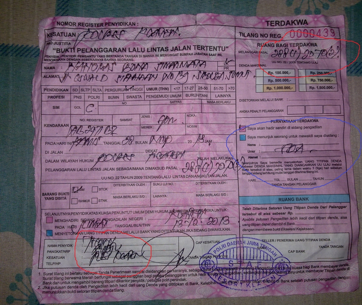 Hakim Purnomo Pn Klaten Membenarkan Kesalahan Polantas