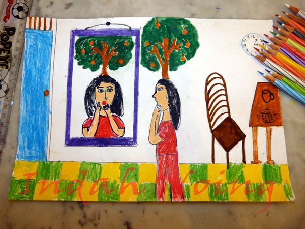 Kumpulan gambar untuk Belajar mewarnai: Mewarnai Gambar Pohon Jeruk