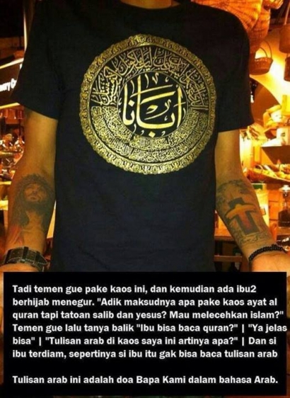 Kaligrafi Doa Bapa Kami Kompasiana Com