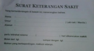 Surat Izin Tidak Sakit Kompasiana Com