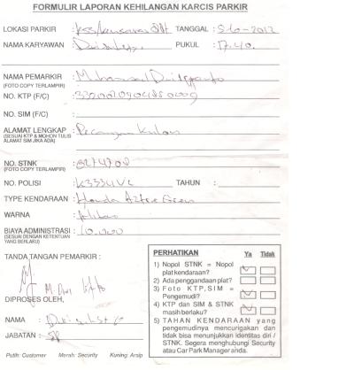 Penting, Jangan Sepelekan Karcis Parkir! - Kompasiana.com Penting, Jangan Sepelekan Karcis Parkir! - Kompasiana.com