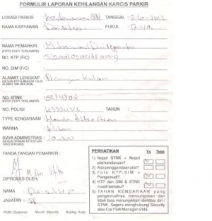 Penting Jangan Sepelekan Karcis Parkir Kompasiana Com