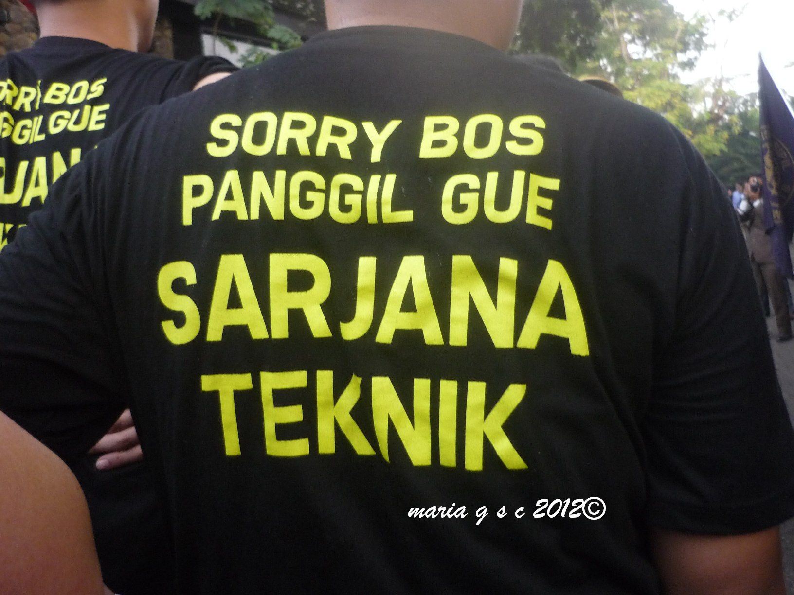 Sorry Bos Panggil Gue Sarjana Teknik Oleh Maria G Soemitro