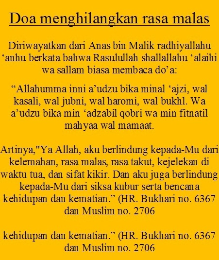 Doa Menghilangkan Rasa Malas oleh Imam Puji Hartono  Doa Menghilangkan Rasa Malas oleh Imam Puji Hartono