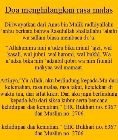 Doa Menghilangkan Rasa Malas Kompasiana Com