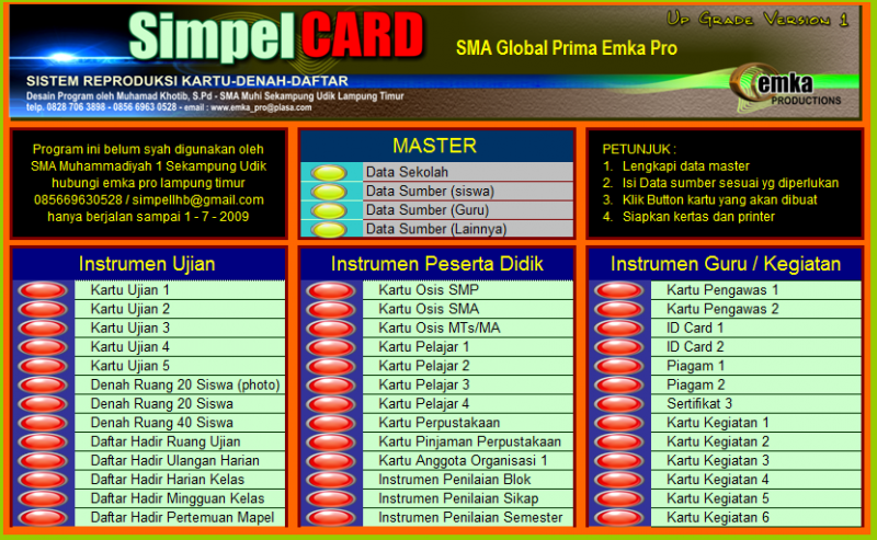 Program Reproduksi Kartu Simpel Card Kompasiana Com