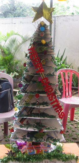 Pohon Natal Dari Ranting Bambu 15 Alternatif Dekorasi 
