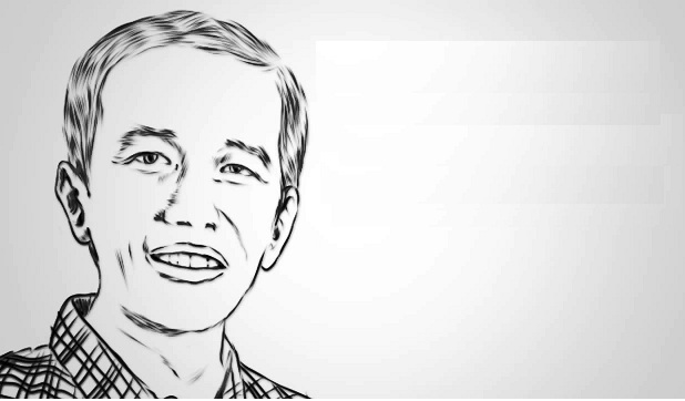 Fantastis 21 Gambar Karikatur Hitam Putih  Jokowi Gani 