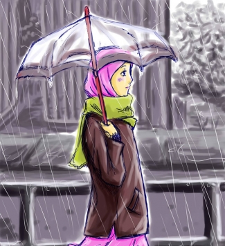 34+ Wanita Muslimah Menangis Dalam Hujan Gif