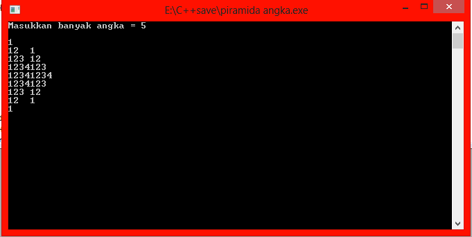 Cara Menampilkan Piramida Angka Miring Dengan C++ - Kompasiana.com
