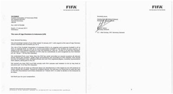 Beberapa Praduga Skenario Surat Fifa Kompasiana Com
