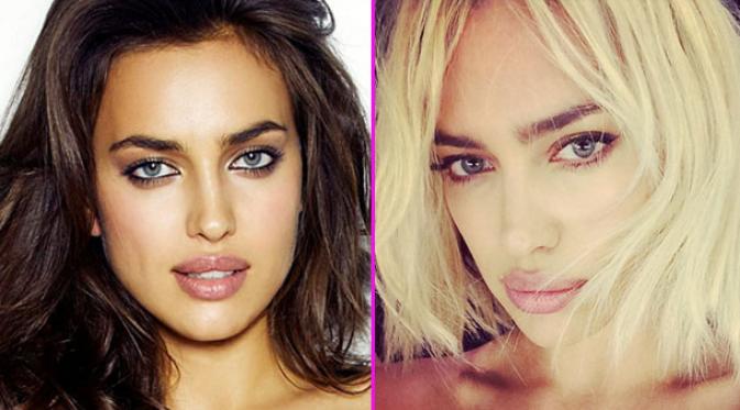 Ganti Warna  Rambut  Blonde  Irina Shayk Makin Seksi oleh 