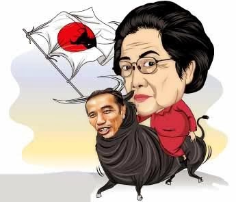 jokowi dan megawati karikatur