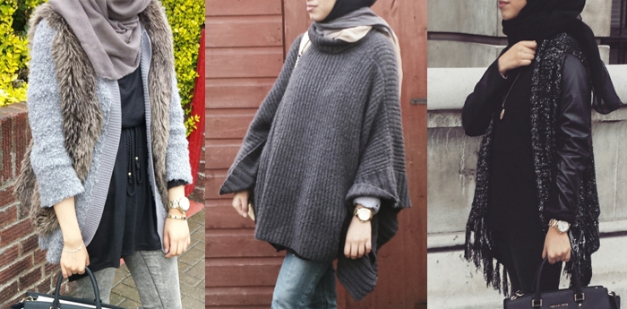 Gaya Fashion Blogger Dengan Padanan Hijab Dan Outer Tebal Yang